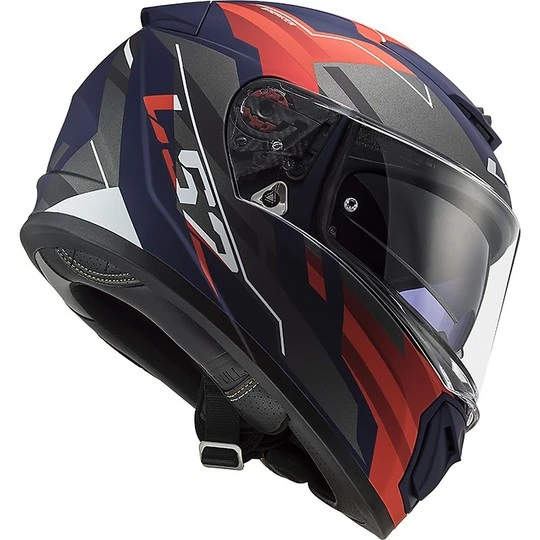 Full Face Motorcycle Helmet Double Visor Ls2 FF390 BREAKER Beta Red Blue Matt 4 Full Face Motorcycle Helmet Double Visor Ls2 FF390 BREAKER Beta Red Blue Matt - Image 2