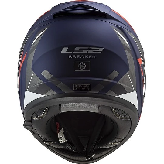 Full Face Motorcycle Helmet Double Visor Ls2 FF390 BREAKER Beta Red Blue Matt 6 Full Face Motorcycle Helmet Double Visor Ls2 FF390 BREAKER Beta Red Blue Matt - Image 4