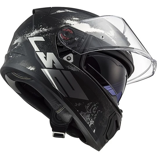 Full Face Motorcycle Helmet Double Visor Ls2 FF390 BREAKER Deft Black Titanium Matt 4 Full Face Motorcycle Helmet Double Visor Ls2 FF390 BREAKER Deft Black Titanium Matt - Image 2