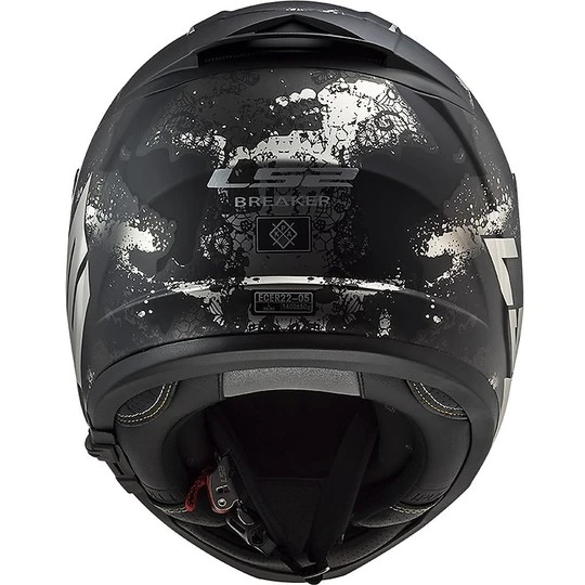 Full Face Motorcycle Helmet Double Visor Ls2 FF390 BREAKER Deft Black Titanium Matt 7 Full Face Motorcycle Helmet Double Visor Ls2 FF390 BREAKER Deft Black Titanium Matt - Image 5