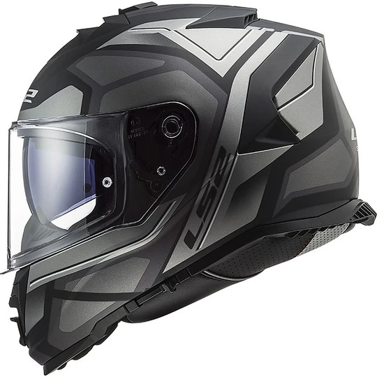 Full Face Motorcycle Helmet Double Visor Ls2 FF800 STORM Faster Titanium Matt 4 Full Face Motorcycle Helmet Double Visor Ls2 FF800 STORM Faster Titanium Matt - Image 2