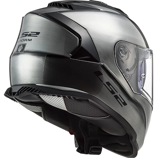 Full Face Motorcycle Helmet Double Visor Ls2 FF800 STORM Jeans Titanium 6 Full Face Motorcycle Helmet Double Visor Ls2 FF800 STORM Jeans Titanium - Image 4