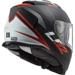 Full Face Motorcycle Helmet Double Visor Ls2 FF800 STORM Nerve Black Matt Red -Ls2 Sales Shop full face motorcycle helmet double visor ls2 ff800 storm nerve black matt red 85565