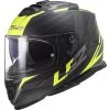 Full Face Motorcycle Helmet Double Visor Ls2 FF800 STORM Nerve Black Yellow Fluo Oapco -Ls2 Sales Shop full face motorcycle helmet double visor ls2 ff800 storm nerve black yellow fluo oapco 85558