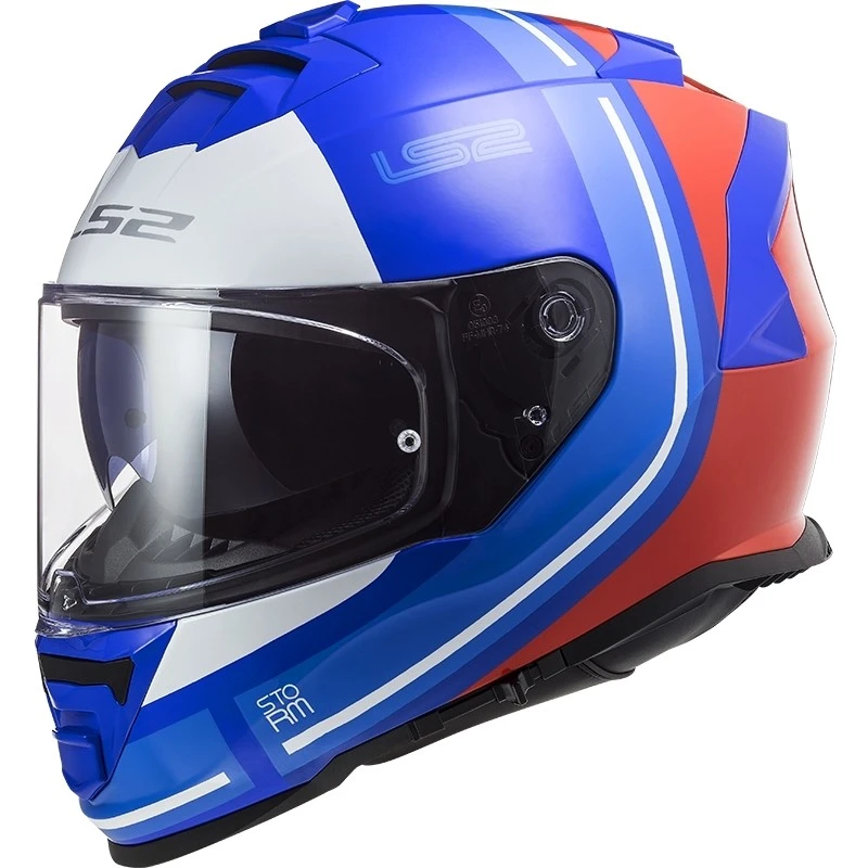 Full Face Motorcycle Helmet Double Visor Ls2 FF800 Storm SLANT Blue Orange Fluo 3 Full Face Motorcycle Helmet Double Visor Ls2 FF800 Storm SLANT Blue Orange Fluo