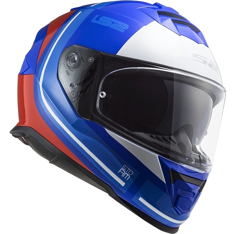 Full Face Motorcycle Helmet Double Visor Ls2 FF800 Storm SLANT Blue Orange Fluo 5 Full Face Motorcycle Helmet Double Visor Ls2 FF800 Storm SLANT Blue Orange Fluo - Image 3