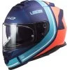 Full Face Motorcycle Helmet Double Visor Ls2 FF800 Storm SLANT Blue Orange 2 Full Face Motorcycle Helmet Double Visor Ls2 FF800 Storm SLANT Blue Orange -Ls2 Sales Shop full face motorcycle helmet double visor ls2 ff800 storm slant blue orange 106703