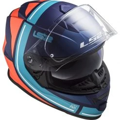 Full Face Motorcycle Helmet Double Visor Ls2 FF800 Storm SLANT Blue Orange 12 Full Face Motorcycle Helmet Double Visor Ls2 FF800 Storm SLANT Blue Orange -Ls2 Sales Shop full face motorcycle helmet double visor ls2 ff800 storm slant blue orange 106705