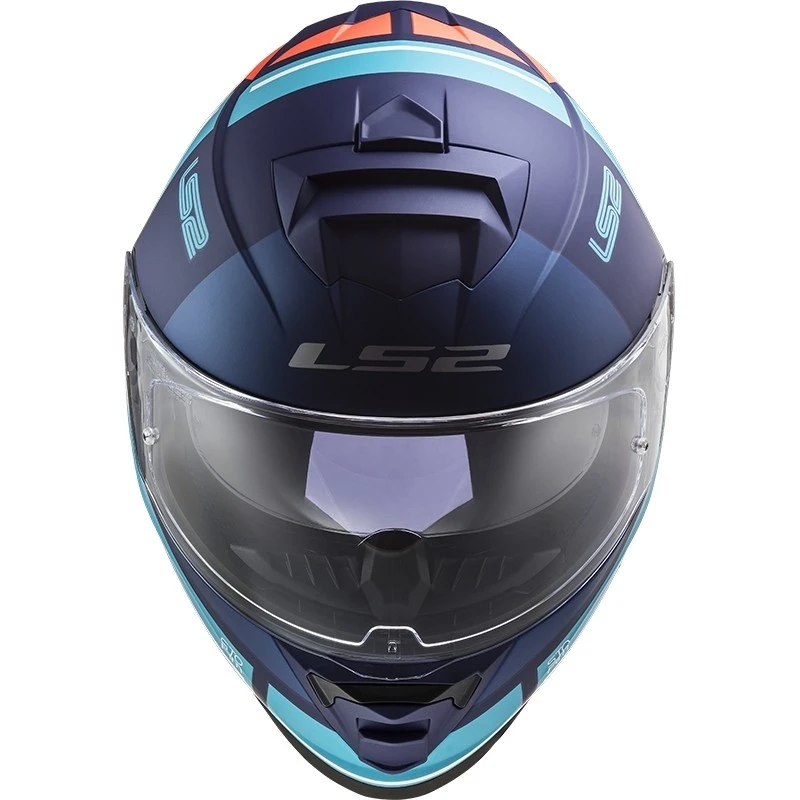 Full Face Motorcycle Helmet Double Visor Ls2 FF800 Storm SLANT Blue Orange 9 Full Face Motorcycle Helmet Double Visor Ls2 FF800 Storm SLANT Blue Orange - Image 7