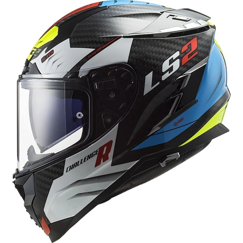 Full Face Motorcycle Helmet In Carbon Ls2 FF327 CHALLENGER C Sporty White 5 Full Face Motorcycle Helmet In Carbon Ls2 FF327 CHALLENGER C Sporty White - Image 3