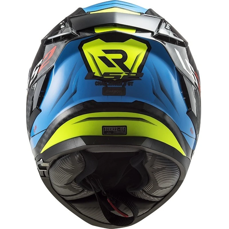 Full Face Motorcycle Helmet In Carbon Ls2 FF327 CHALLENGER C Sporty White 6 Full Face Motorcycle Helmet In Carbon Ls2 FF327 CHALLENGER C Sporty White - Image 4