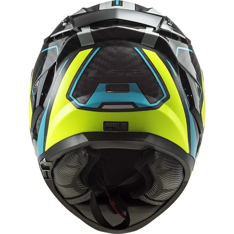 Full Face Motorcycle Helmet In Carbon Ls2 FF327 CHALLENGER C Thorn Yellow Fluo 6 Full Face Motorcycle Helmet In Carbon Ls2 FF327 CHALLENGER C Thorn Yellow Fluo - Image 4