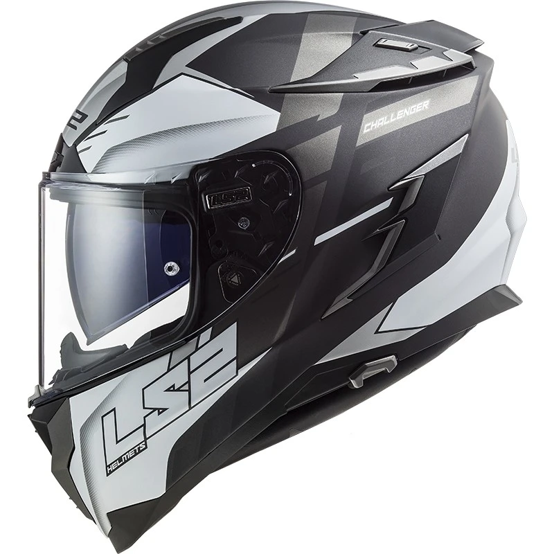 Full Face Motorcycle Helmet In HPFC Touring Ls2 FF327 Challenger ALLERT Matt Titanium Silver 4 Full Face Motorcycle Helmet In HPFC Touring Ls2 FF327 Challenger ALLERT Matt Titanium Silver - Image 2