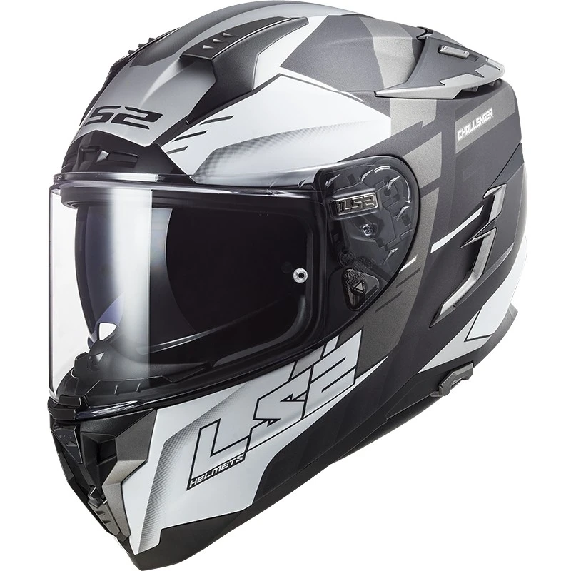 Full Face Motorcycle Helmet In HPFC Touring Ls2 FF327 Challenger ALLERT Matt Titanium Silver 3 Full Face Motorcycle Helmet In HPFC Touring Ls2 FF327 Challenger ALLERT Matt Titanium Silver