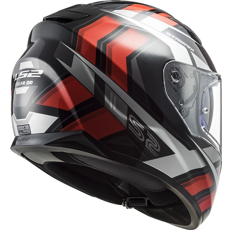 Full Face Motorcycle Helmet Ls2 FF320 STREAM EVO Loop Black Red 4 Full Face Motorcycle Helmet Ls2 FF320 STREAM EVO Loop Black Red - Image 2