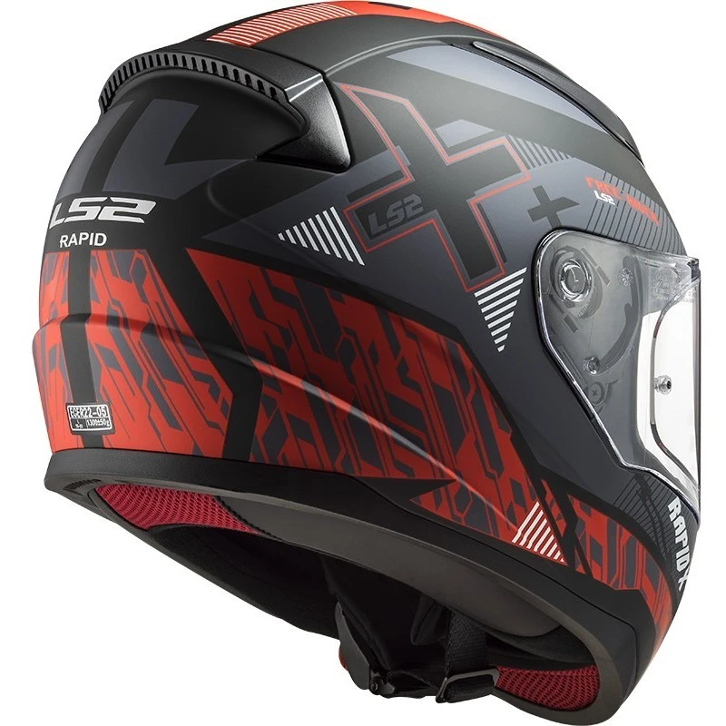Full Face Motorcycle Helmet Ls2 FF353 RAPID Xtreet Matt Black Red 4 Full Face Motorcycle Helmet Ls2 FF353 RAPID Xtreet Matt Black Red - Image 2