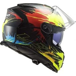 Full Face Motorcycle Helmet Ls2 FF800 STORM Drop Black Yellow Red -Ls2 Sales Shop full face motorcycle helmet ls2 ff800 storm drop black yellow red 135432