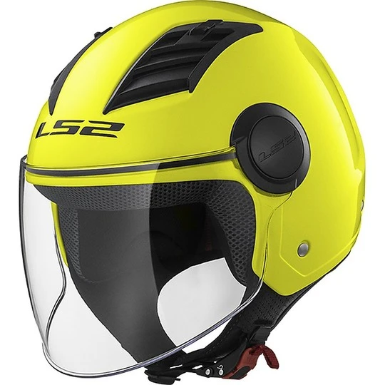Helmet LS2 OF562 Airflow Solid Yellow Fluo 6 Helmet LS2 OF562 Airflow Solid Yellow Fluo - Image 4