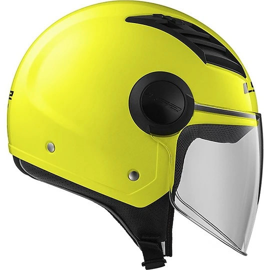 Helmet LS2 OF562 Airflow Solid Yellow Fluo 9 Helmet LS2 OF562 Airflow Solid Yellow Fluo - Image 7