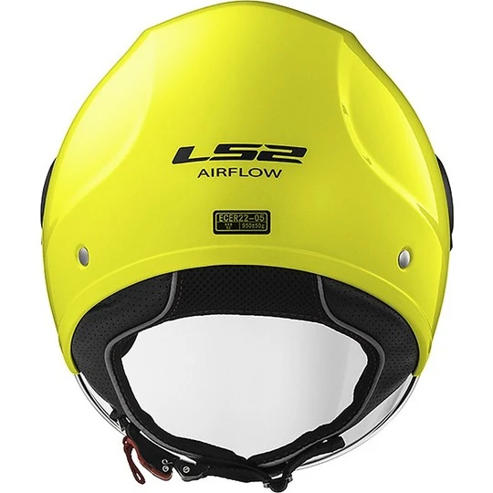 Helmet LS2 OF562 Airflow Solid Yellow Fluo 11 Helmet LS2 OF562 Airflow Solid Yellow Fluo - Image 9