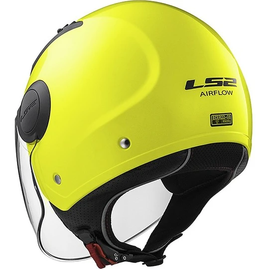 Helmet LS2 OF562 Airflow Solid Yellow Fluo 12 Helmet LS2 OF562 Airflow Solid Yellow Fluo - Image 10