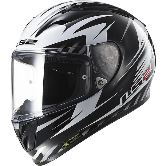 Helmet Moto Integral Fiber LS2 FF323 Arrow R Matrix Black / White 3 Helmet Moto Integral Fiber LS2 FF323 Arrow R Matrix Black / White