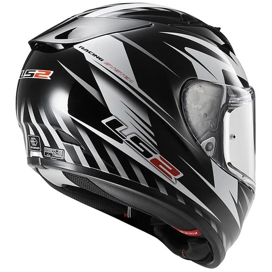 Helmet Moto Integral Fiber LS2 FF323 Arrow R Matrix Black / White 4 Helmet Moto Integral Fiber LS2 FF323 Arrow R Matrix Black / White - Image 2