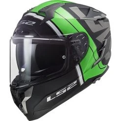 HPFC Fiber Helmet LS2 FF327 CHALLENGER Randy Black Green Glossy