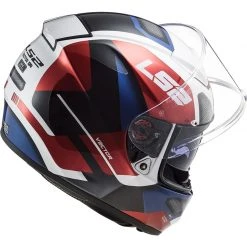 Integral Motorcycle Helmet In Ls2 Fiber FF397 VECTOR Evo Automat White Red -Ls2 Sales Shop integral motorcycle helmet in ls2 fiber ff397 vector evo automat white red 107138