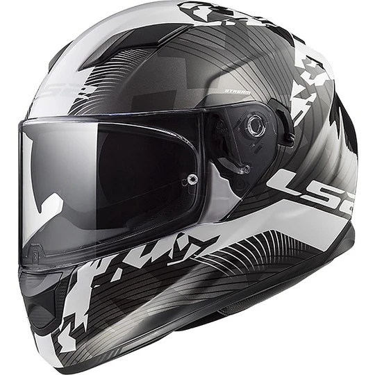 Integral Motorcycle Helmet LS2 FF320 Stream Evo HYPE White Black Titanium 3 Integral Motorcycle Helmet LS2 FF320 Stream Evo HYPE White Black Titanium