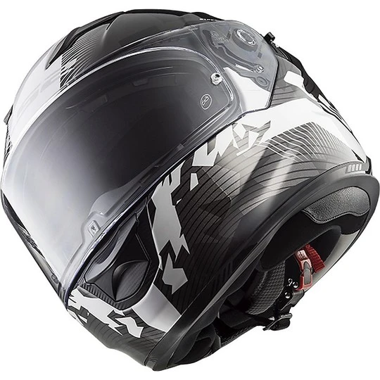 Integral Motorcycle Helmet LS2 FF320 Stream Evo HYPE White Black Titanium 5 Integral Motorcycle Helmet LS2 FF320 Stream Evo HYPE White Black Titanium - Image 3