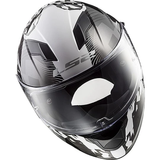Integral Motorcycle Helmet LS2 FF320 Stream Evo HYPE White Black Titanium 6 Integral Motorcycle Helmet LS2 FF320 Stream Evo HYPE White Black Titanium - Image 4