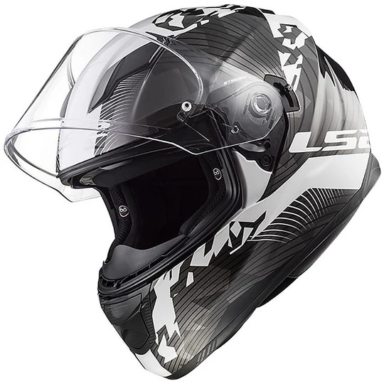 Integral Motorcycle Helmet LS2 FF320 Stream Evo HYPE White Black Titanium 8 Integral Motorcycle Helmet LS2 FF320 Stream Evo HYPE White Black Titanium - Image 6