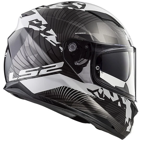 Integral Motorcycle Helmet LS2 FF320 Stream Evo HYPE White Black Titanium 13 Integral Motorcycle Helmet LS2 FF320 Stream Evo HYPE White Black Titanium - Image 11