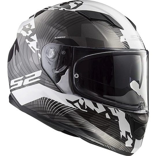 Integral Motorcycle Helmet LS2 FF320 Stream Evo HYPE White Black Titanium 14 Integral Motorcycle Helmet LS2 FF320 Stream Evo HYPE White Black Titanium - Image 12