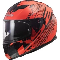 Integral Motorcycle Helmet LS2 FF320 STREAM EVO Orange Fluo Orange Lava