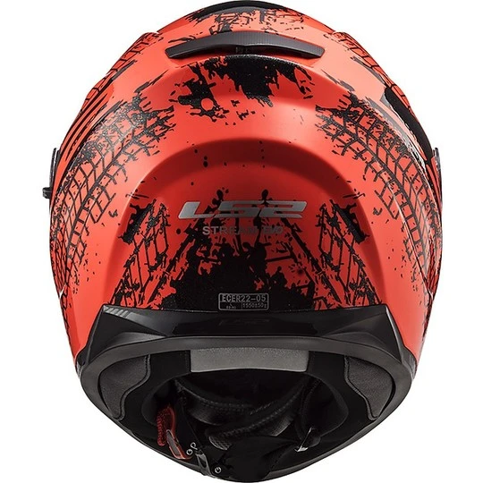 Integral Motorcycle Helmet LS2 FF320 STREAM EVO Orange Fluo Orange Lava 4 Integral Motorcycle Helmet LS2 FF320 STREAM EVO Orange Fluo Orange Lava - Image 2