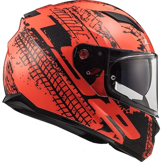 Integral Motorcycle Helmet LS2 FF320 STREAM EVO Orange Fluo Orange Lava 5 Integral Motorcycle Helmet LS2 FF320 STREAM EVO Orange Fluo Orange Lava - Image 3