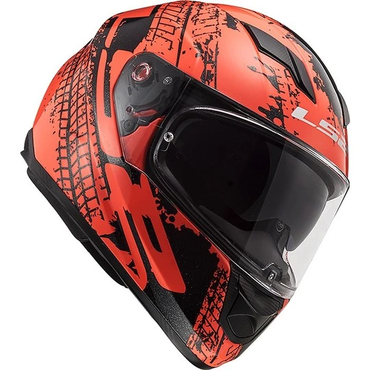 Integral Motorcycle Helmet LS2 FF320 STREAM EVO Orange Fluo Orange Lava 9 Integral Motorcycle Helmet LS2 FF320 STREAM EVO Orange Fluo Orange Lava - Image 7