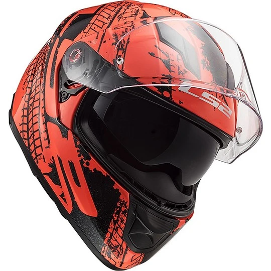 Integral Motorcycle Helmet LS2 FF320 STREAM EVO Orange Fluo Orange Lava 10 Integral Motorcycle Helmet LS2 FF320 STREAM EVO Orange Fluo Orange Lava - Image 8