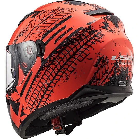 Integral Motorcycle Helmet LS2 FF320 STREAM EVO Orange Fluo Orange Lava 12 Integral Motorcycle Helmet LS2 FF320 STREAM EVO Orange Fluo Orange Lava - Image 10