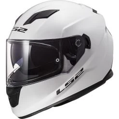 Integral Motorcycle Helmet LS2 FF320 STREAM EVO Solid Glossy White