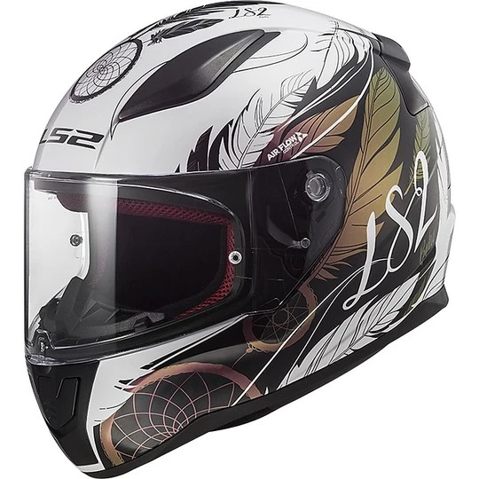 Integral Motorcycle Helmet LS2 FF353 RAPID Boho White Black Pink 3 Integral Motorcycle Helmet LS2 FF353 RAPID Boho White Black Pink