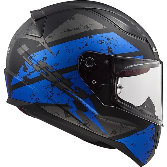 Integral Motorcycle Helmet LS2 FF353 RAPID Deadbolt Black Matt Blue 4 Integral Motorcycle Helmet LS2 FF353 RAPID Deadbolt Black Matt Blue - Image 2