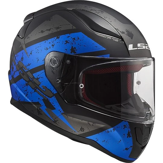 Integral Motorcycle Helmet LS2 FF353 RAPID Deadbolt Black Matt Blue 5 Integral Motorcycle Helmet LS2 FF353 RAPID Deadbolt Black Matt Blue - Image 3