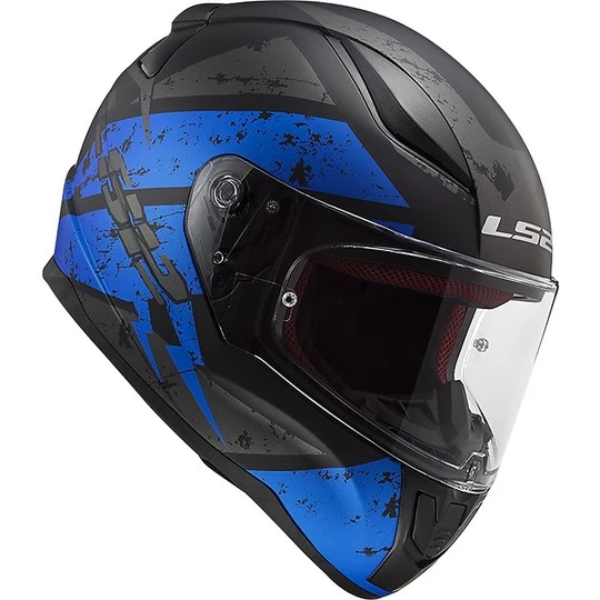 Integral Motorcycle Helmet LS2 FF353 RAPID Deadbolt Black Matt Blue 8 Integral Motorcycle Helmet LS2 FF353 RAPID Deadbolt Black Matt Blue - Image 6