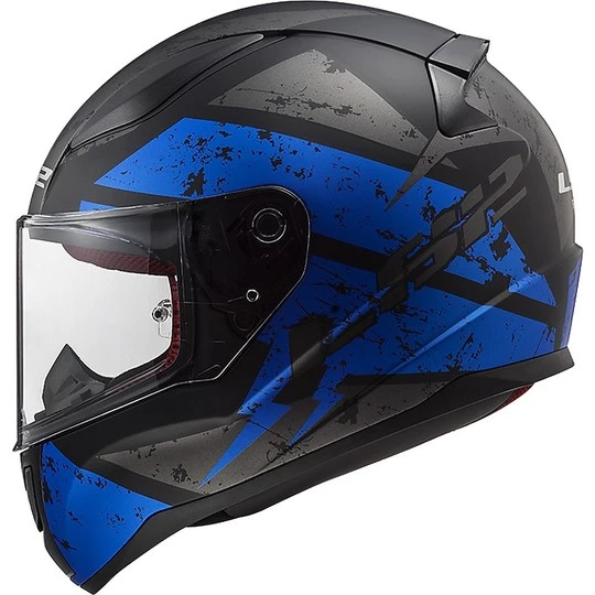 Integral Motorcycle Helmet LS2 FF353 RAPID Deadbolt Black Matt Blue 9 Integral Motorcycle Helmet LS2 FF353 RAPID Deadbolt Black Matt Blue - Image 7