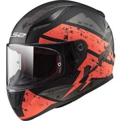 Ls2 Sales Shop 30 Integral Motorcycle Helmet Ls2 FF353 Rapid Deadbolt Black Opaque Orange