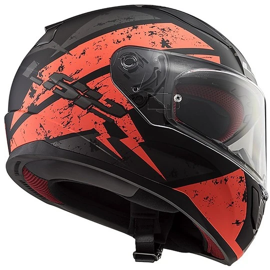 Integral Motorcycle Helmet Ls2 FF353 Rapid Deadbolt Black Opaque Orange 4 Integral Motorcycle Helmet Ls2 FF353 Rapid Deadbolt Black Opaque Orange - Image 2