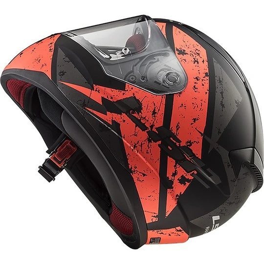 Integral Motorcycle Helmet Ls2 FF353 Rapid Deadbolt Black Opaque Orange 6 Integral Motorcycle Helmet Ls2 FF353 Rapid Deadbolt Black Opaque Orange - Image 4